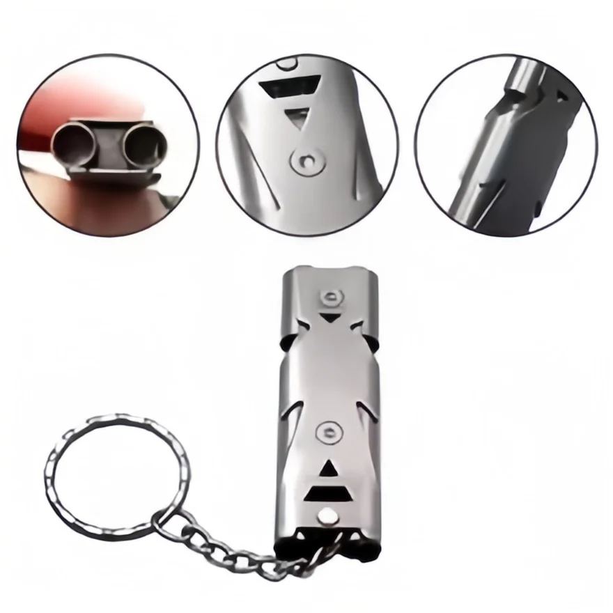 Emergency Whistle Loud - Silbato de supervivencia con llavero: alto
