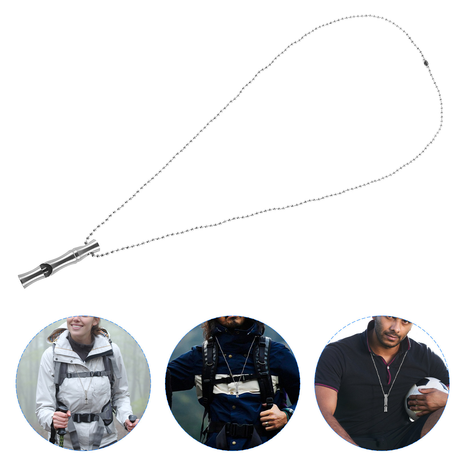 Emergency Whistle Loud - Silbato de acero inoxidable de alta
