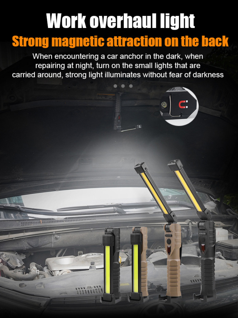 Linterna de Mano Plegable COB  - Sos Light Strobe reseña y precio