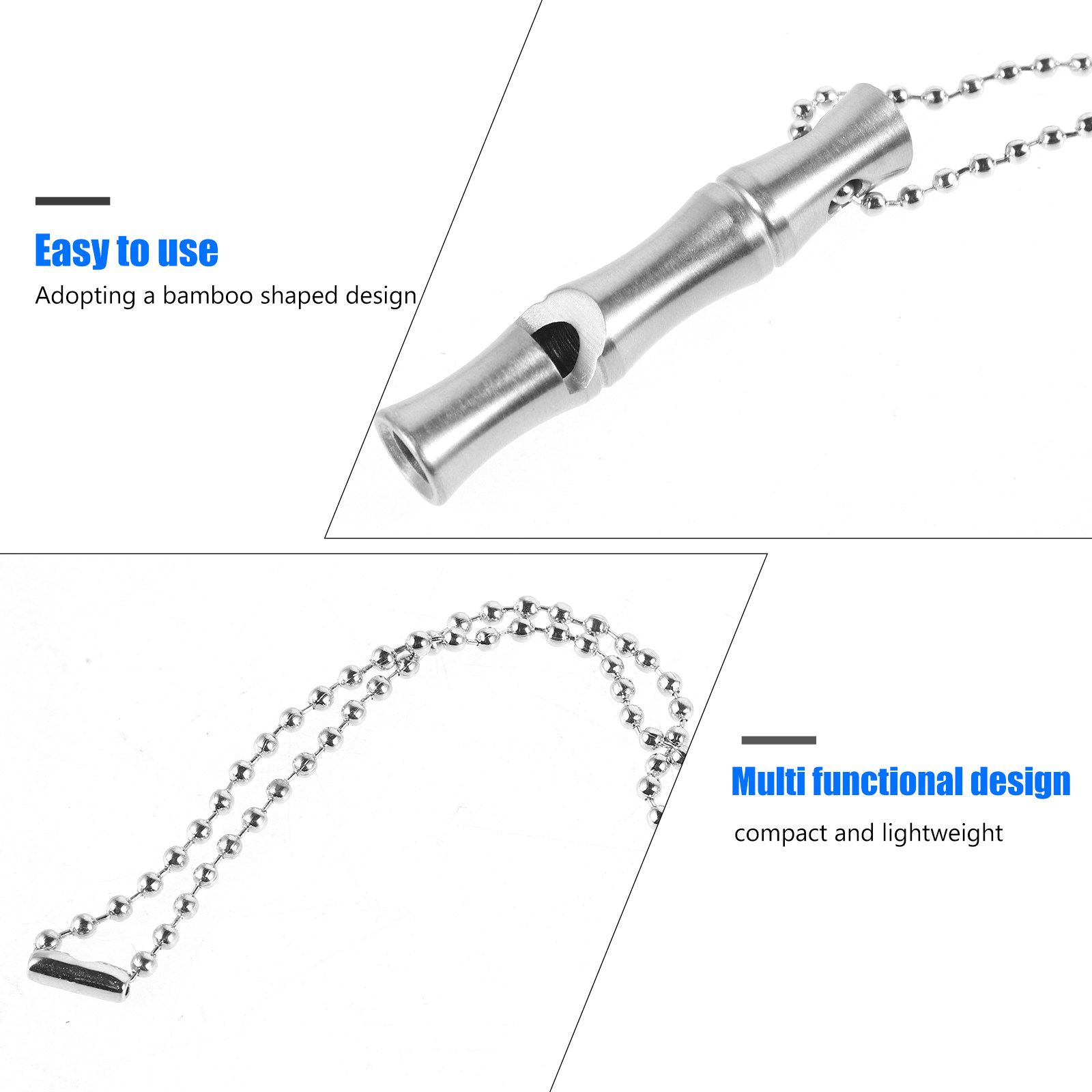 Silbato de acero inoxidable de - Emergency Whistle Loud reseña y precio